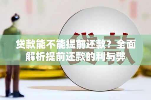 旅顺口贷款能不能提前还款？全面解析提前还款的利与弊