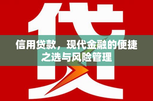 旅顺口信用贷款，现代金融的便捷之选与风险管理