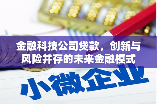 旅顺口金融科技公司贷款，创新与风险并存的未来金融模式