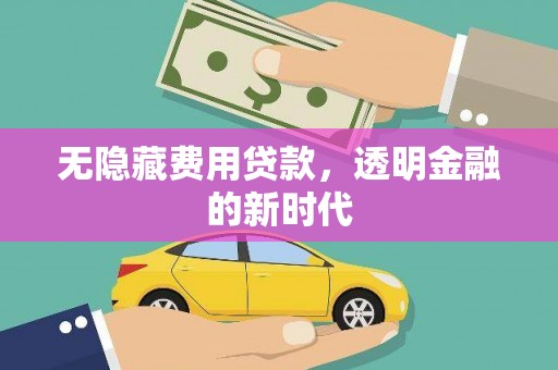 旅顺口无隐藏费用贷款，透明金融的新时代