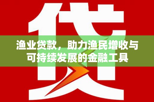 旅顺口渔业贷款，助力渔民增收与可持续发展的金融工具