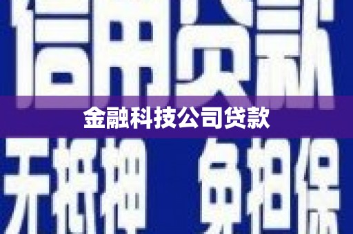旅顺口金融科技公司贷款