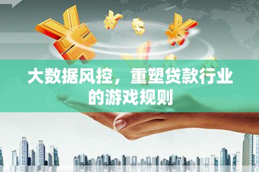 旅顺口大数据风控，重塑贷款行业的游戏规则