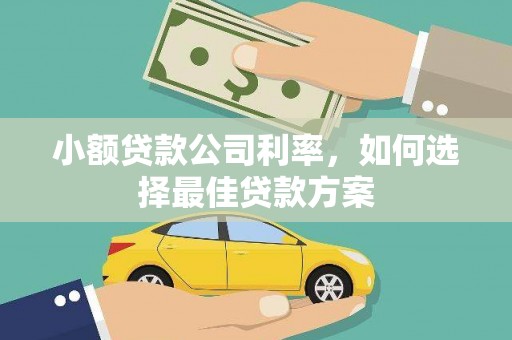 旅顺口小额贷款公司利率，如何选择最佳贷款方案