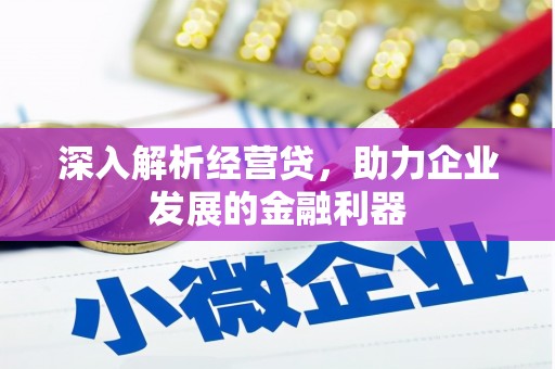 旅顺口深入解析经营贷，助力企业发展的金融利器