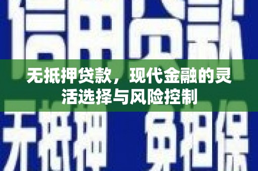 旅顺口无抵押贷款，现代金融的灵活选择与风险控制