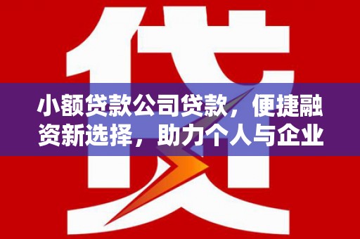 旅顺口小额贷款公司贷款，便捷融资新选择，助力个人与企业成长