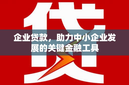 旅顺口企业贷款，助力中小企业发展的关键金融工具