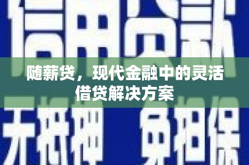 旅顺口随薪贷，现代金融中的灵活借贷解决方案