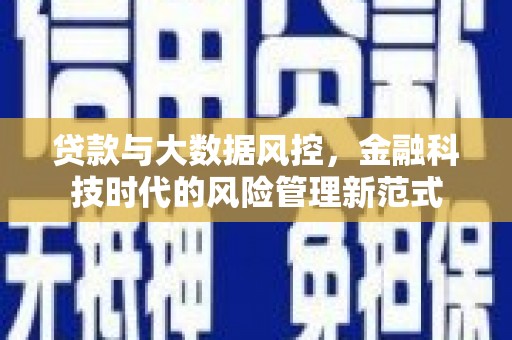 旅顺口贷款与大数据风控，金融科技时代的风险管理新范式