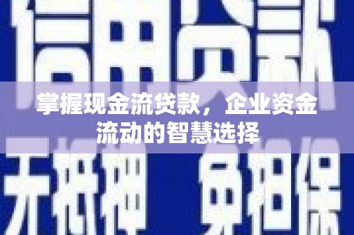 旅顺口掌握现金流贷款，企业资金流动的智慧选择