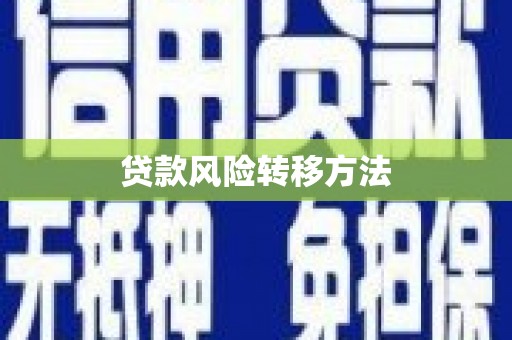 旅顺口贷款风险转移方法