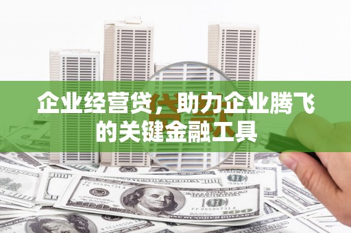 旅顺口企业经营贷，助力企业腾飞的关键金融工具