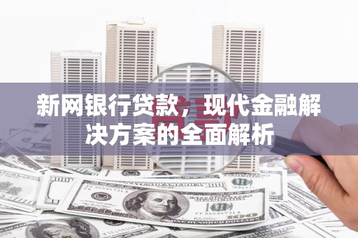 旅顺口新网银行贷款，现代金融解决方案的全面解析