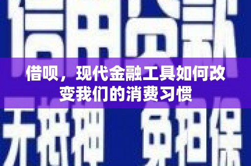 旅顺口借呗，现代金融工具如何改变我们的消费习惯