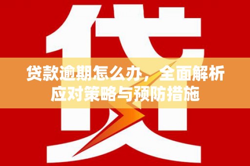 旅顺口贷款逾期怎么办，全面解析应对策略与预防措施