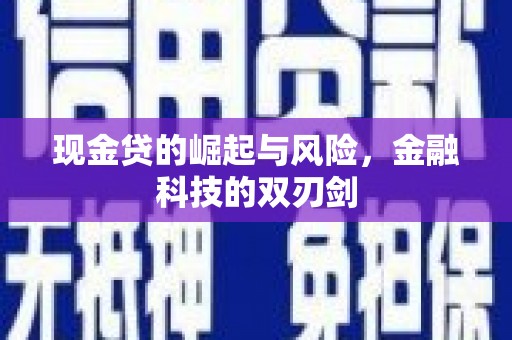 旅顺口现金贷的崛起与风险，金融科技的双刃剑