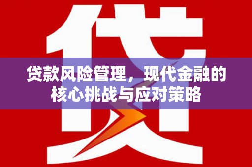 旅顺口贷款风险管理，现代金融的核心挑战与应对策略