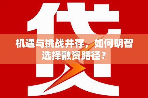 旅顺口机遇与挑战并存，如何明智选择融资路径？