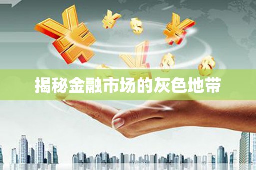 旅顺口揭秘金融市场的灰色地带