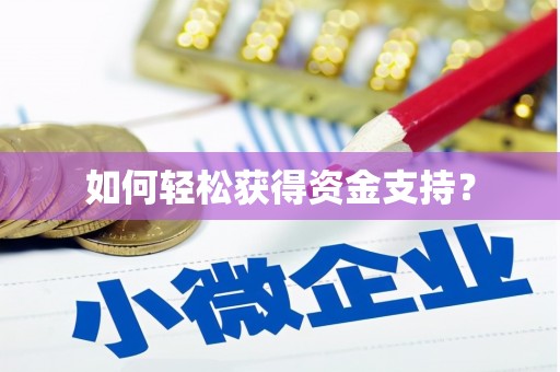 旅顺口如何轻松获得资金支持？